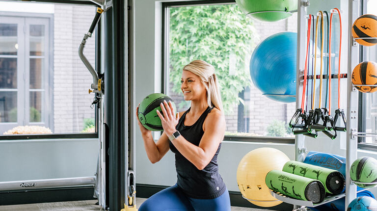 Fitness Center with Strength Training Equipment